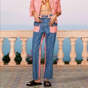 Chanel Tweed Denim Jeans